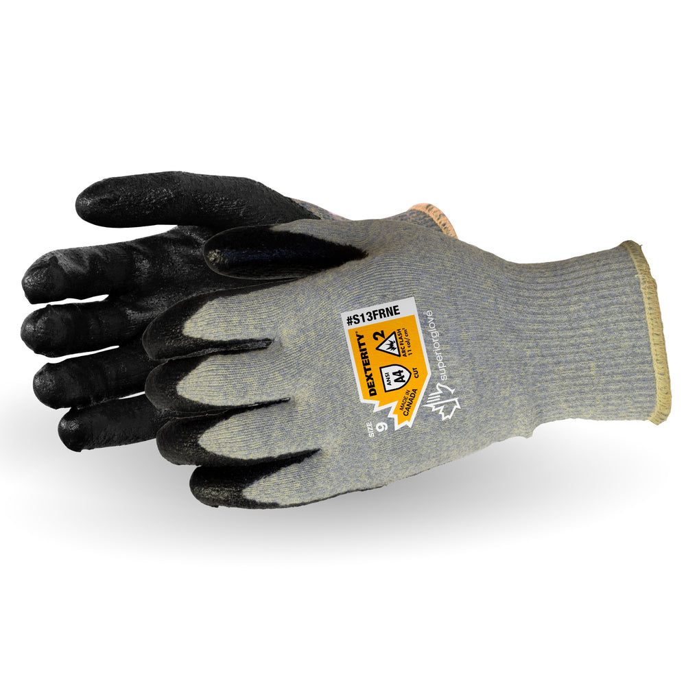 Gants Dexterity ignifuges calibre 13 avec paume en néoprène - Taille 10