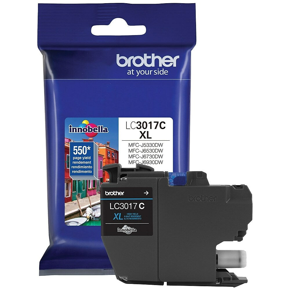 Cartouche d'encre cyan haute capacité Brother LC3017