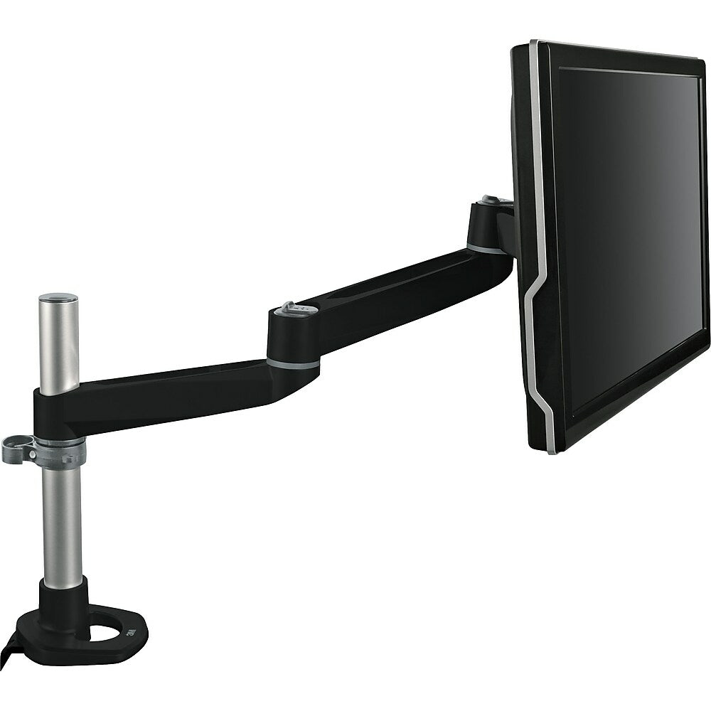 Bras d'écran pivotant double 3M, noir