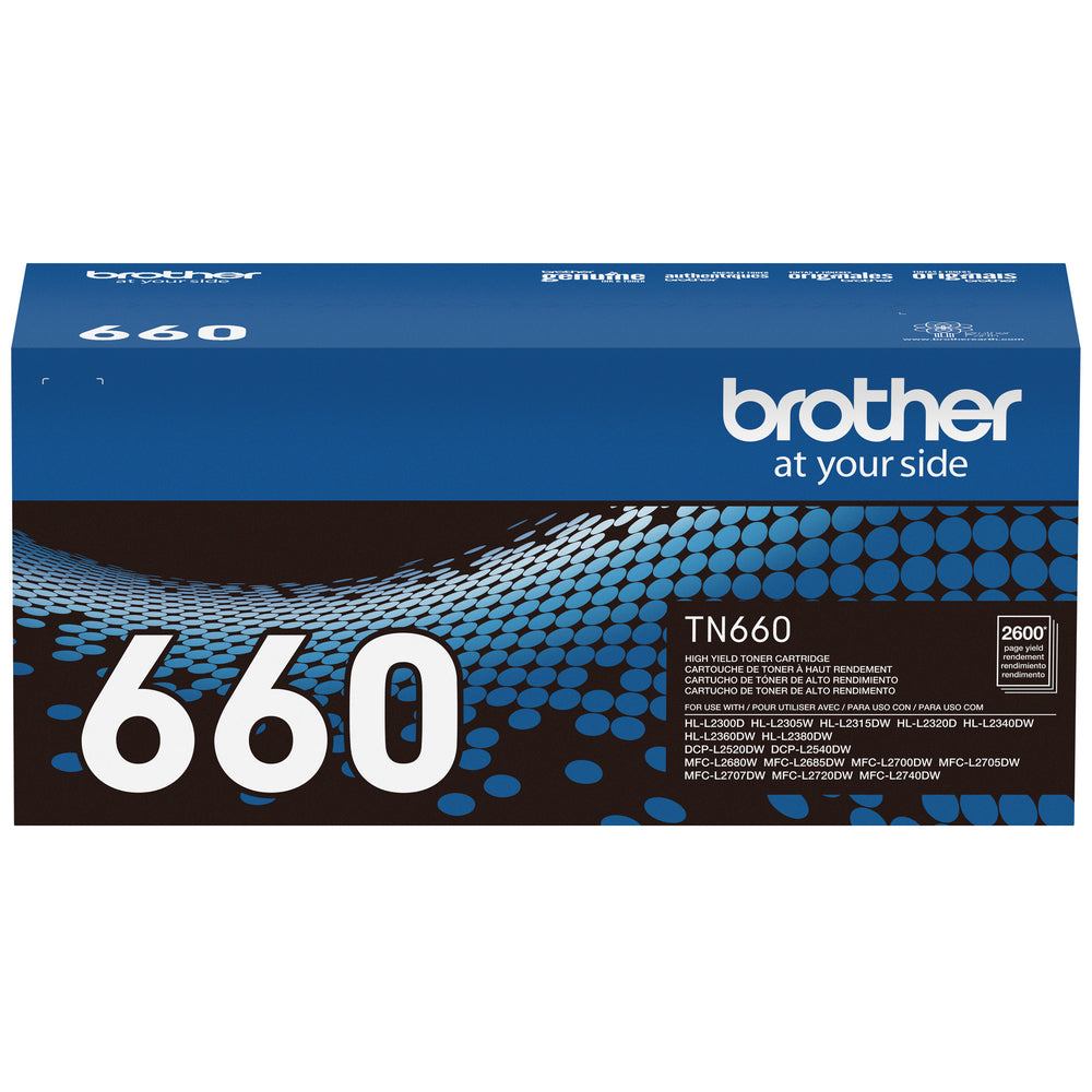 Brother TN660 High-Yield Black Toner Cartridge