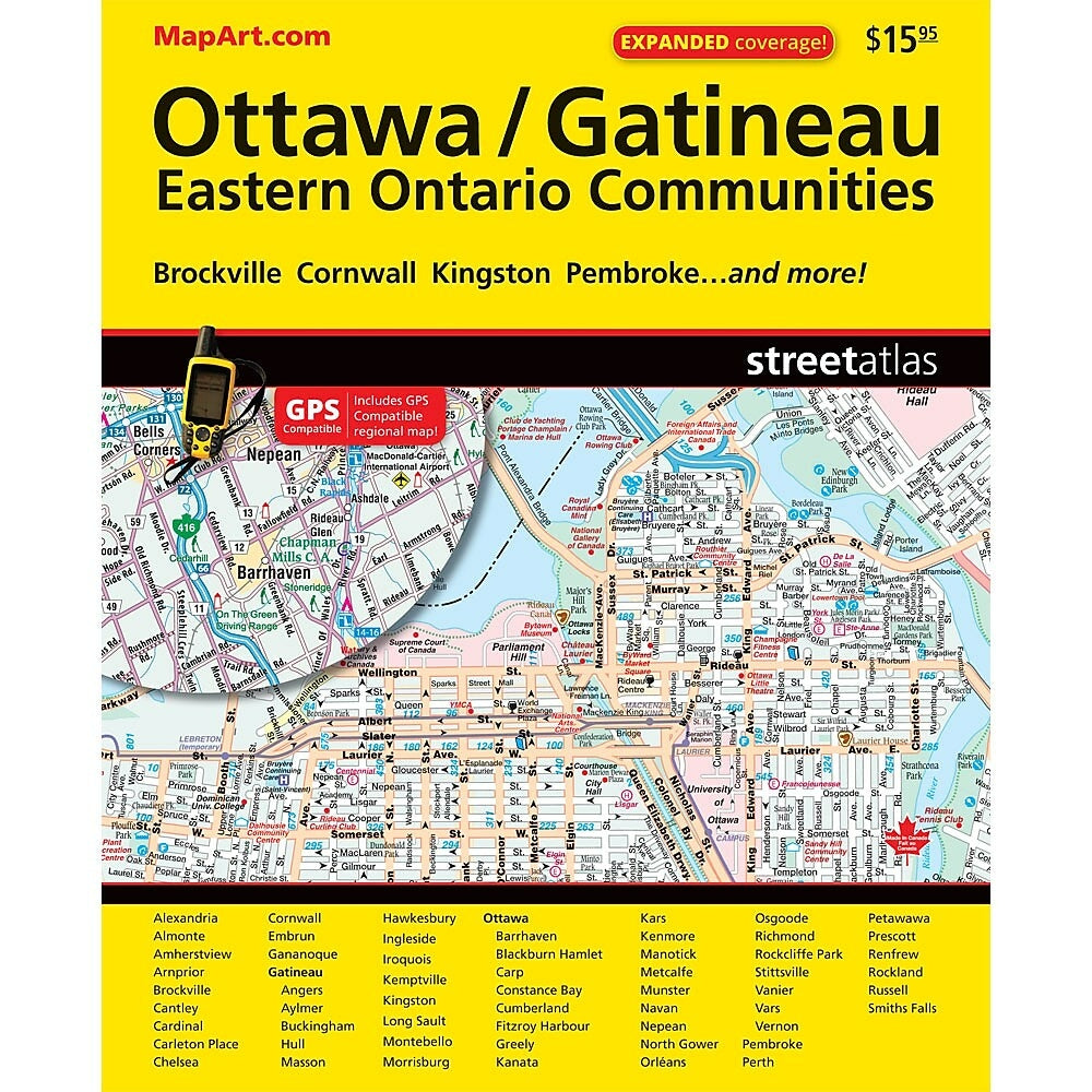 MapArt Ottawa - Guide des rues de la région