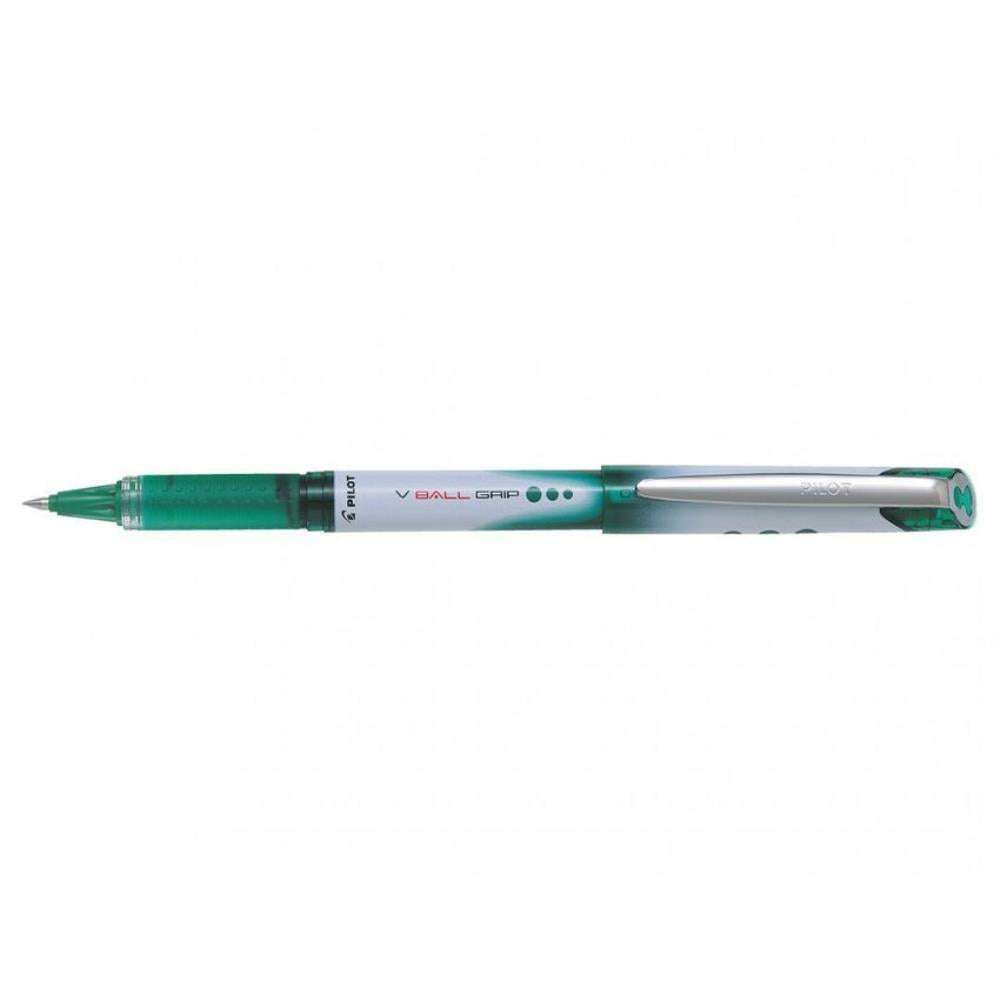 Pilot VBall Grip Roller Pen. 0,5mm. Green. 12/box