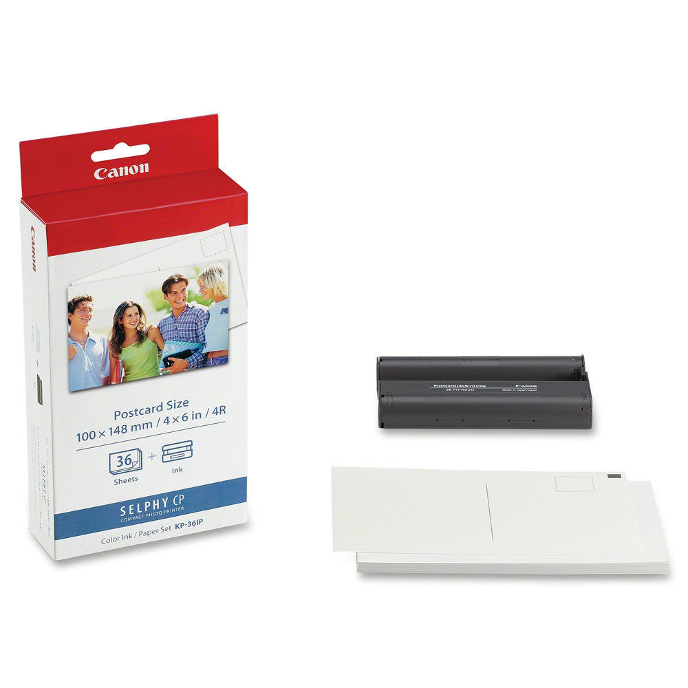 Canon KP-36IP Ink Cartridge and Glossy Photo Paper Kit - 36 Sheets