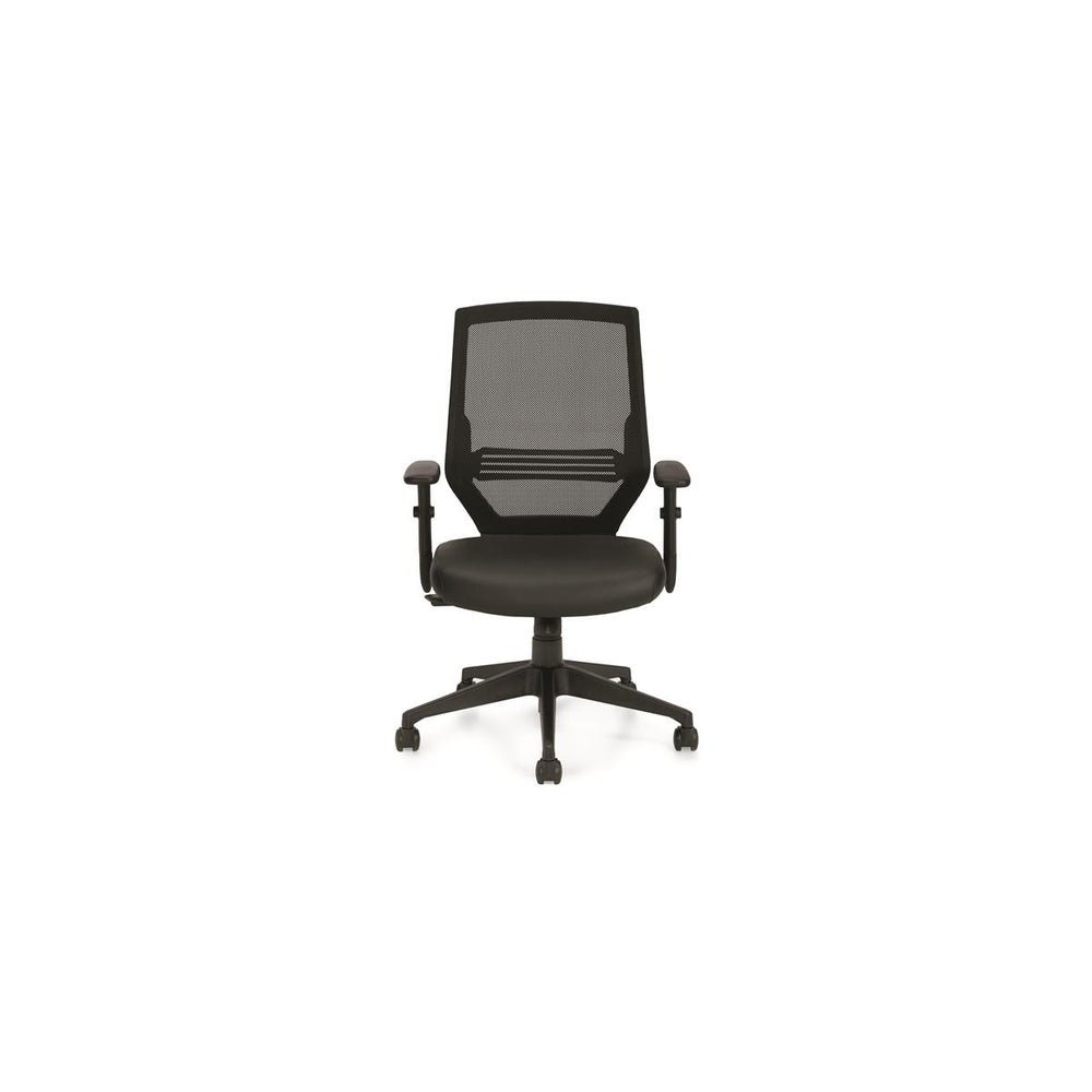 Global Kaysee 41" High Back Tilter Chair with Mesh Back - Black