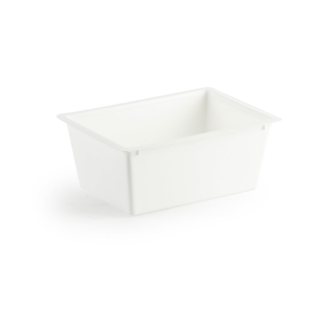Bac de rangement multi-usages en plastique Mistral - 11,5 po - Blanc