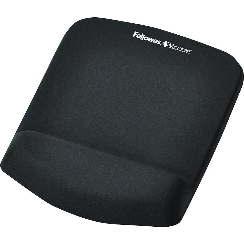 Fellowes Tapis de souris tactile en peluche avec repose-poignet - Noir