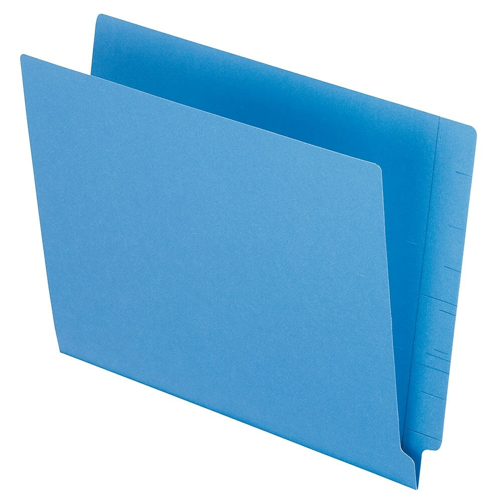 Chemises Pendaflex renforcées bleues à onglets latéraux - Format lettre - 100/boîte