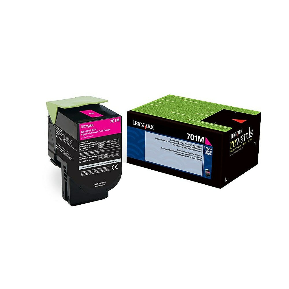 Cartouche de toner magenta à retourner Lexmark 70C10M0 (70C10M0)