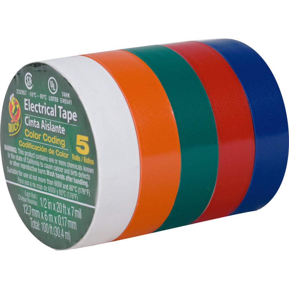 Shurtech , Duct Tape, 299020, Electric, Multicolour, 5/Pack
