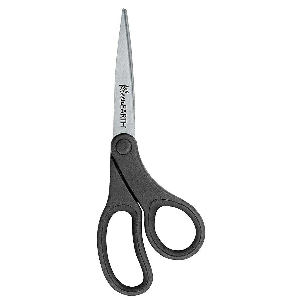 Westcott KleenEarth 8" Bent Basic Handle Scissors - Black