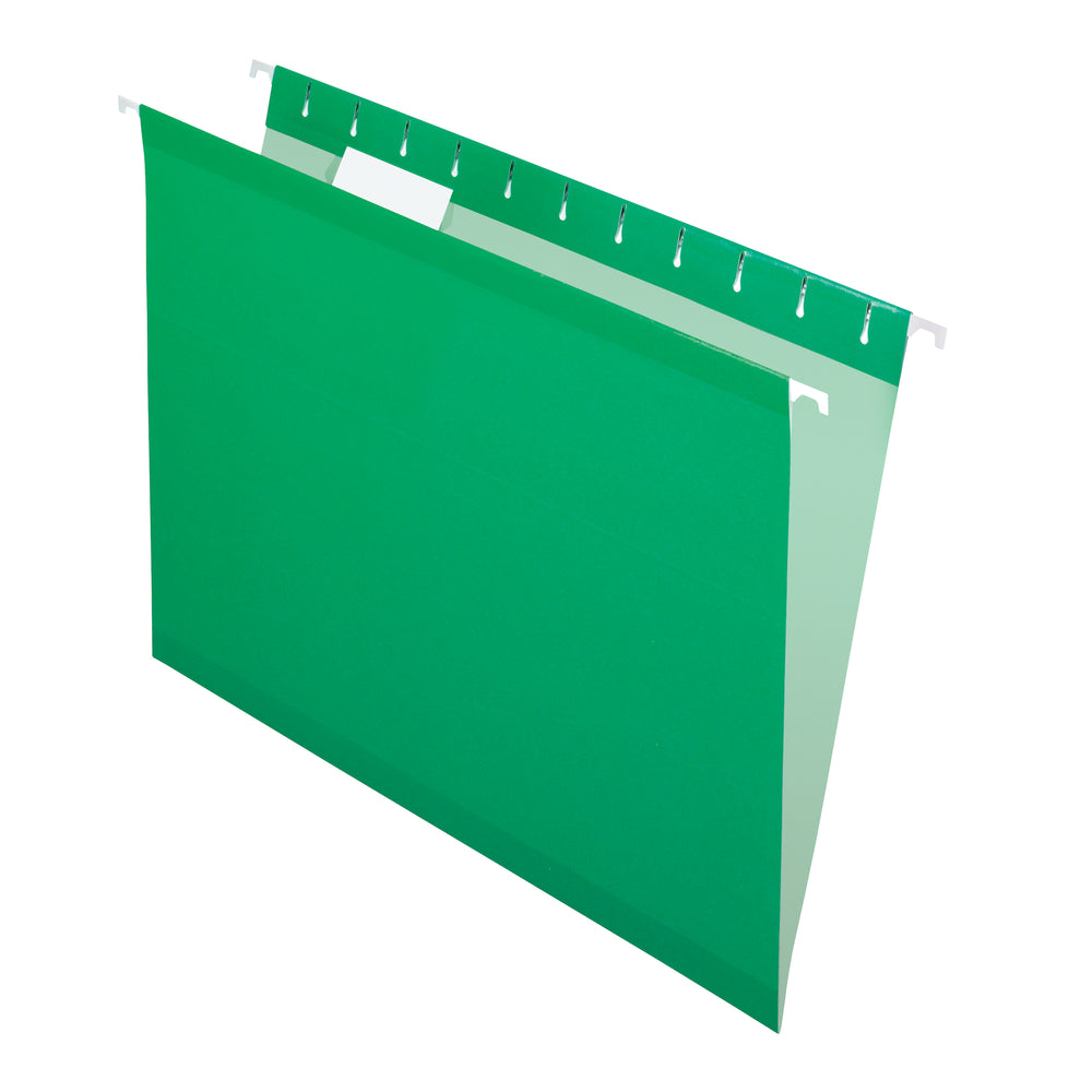 Pendaflex Reversaflex Premium Coloured Hanging File Folders, Bright Green, Letter Size, 25 Pack