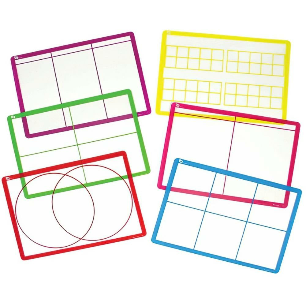 SI Manufacturing Transparent Sorting Mats Set - 6 Set