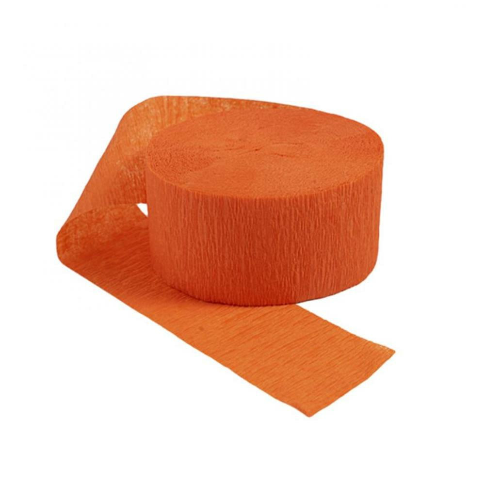Rouleau de papier Streamer 81', orange vif, 6/pqt