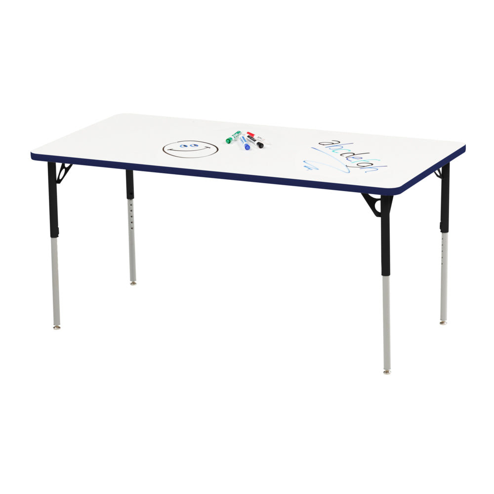Mitybilt Dry-Wipe 30" x 48" Rectangular Visual Learning Table