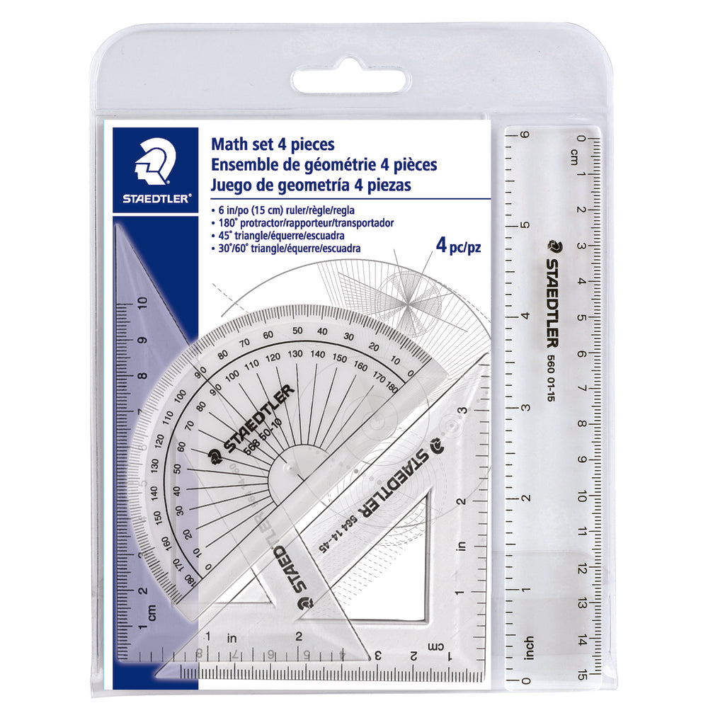 Staedtler 4 Piece Math Set Instruments