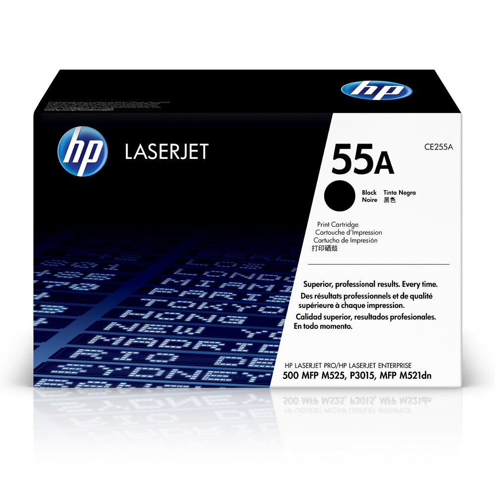 HP 55A (CE255A) Black Original LaserJet Toner Cartridge