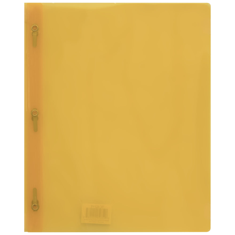 Winnable 3-Prong Poly Report with Tangs - Yellow