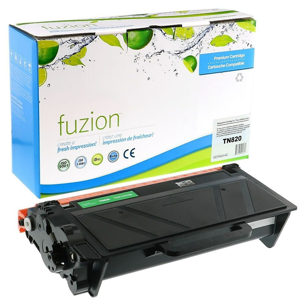 Cartouche de toner compatible Fuzion Brother TN820 – Rendement standard – Noir