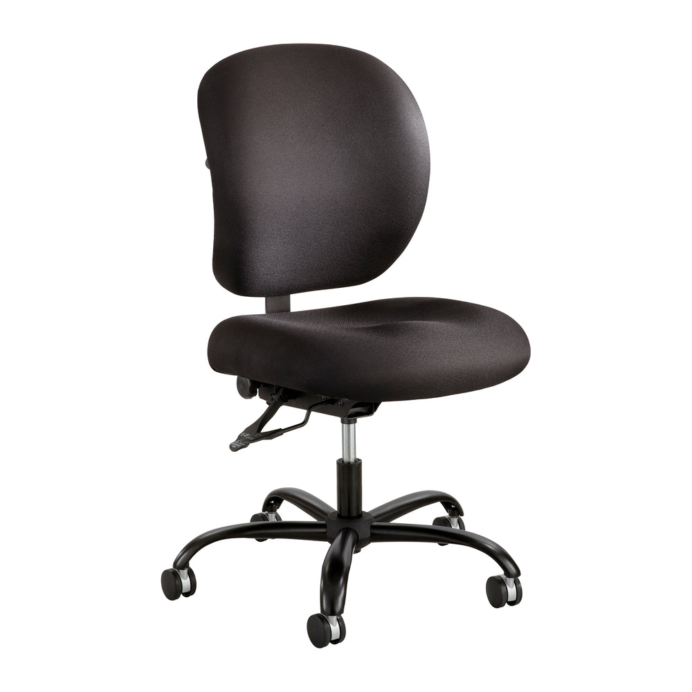 Chaise de travail sans accoudoirs Safco Alday à usage intensif - Noir