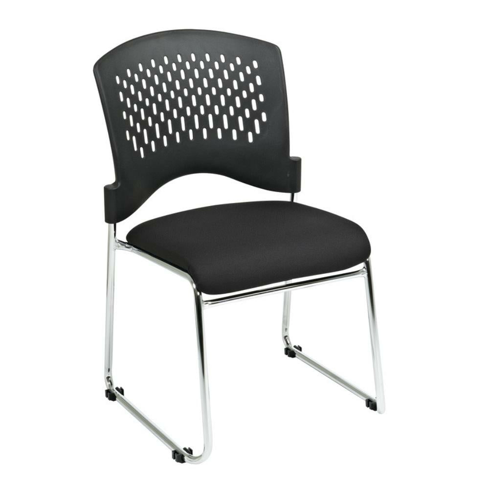 Chaise empilable Pro-Line noire