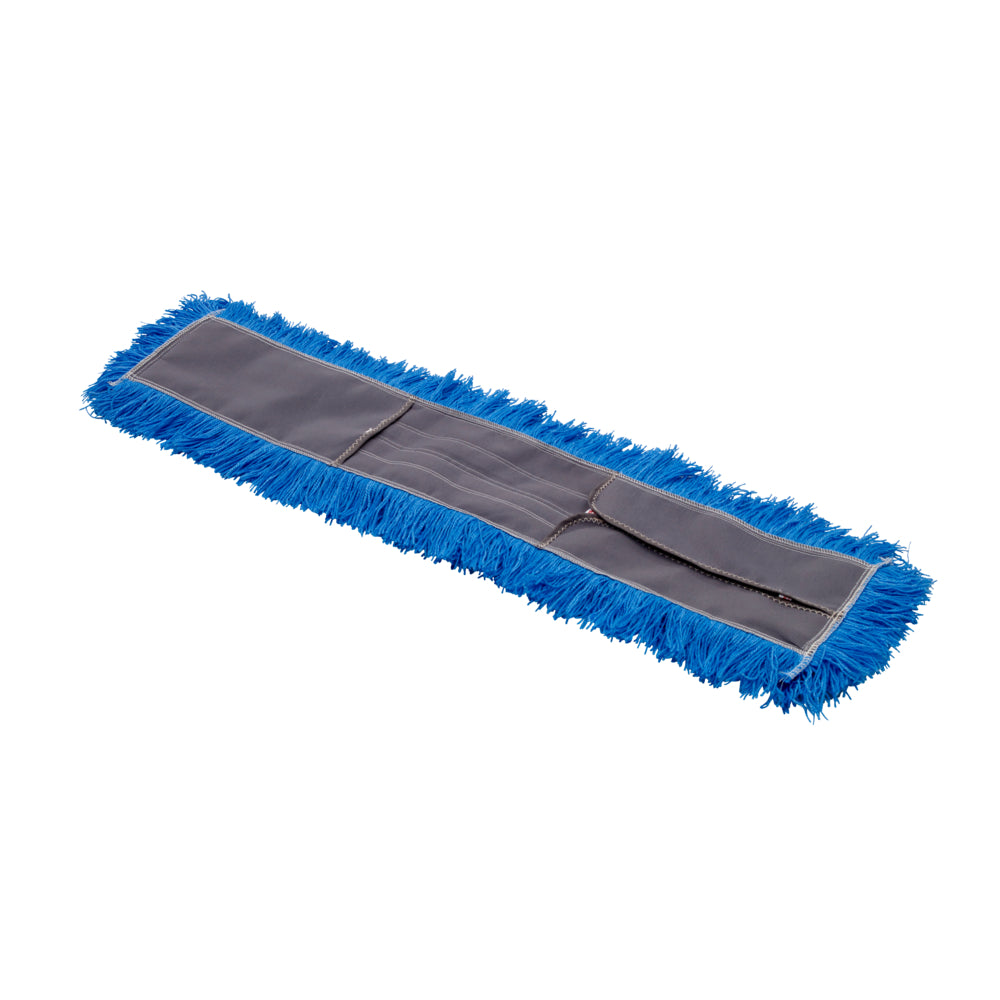 Vileda 60" Hi Stat Tie-On Refill Dust Mop Head - Blue