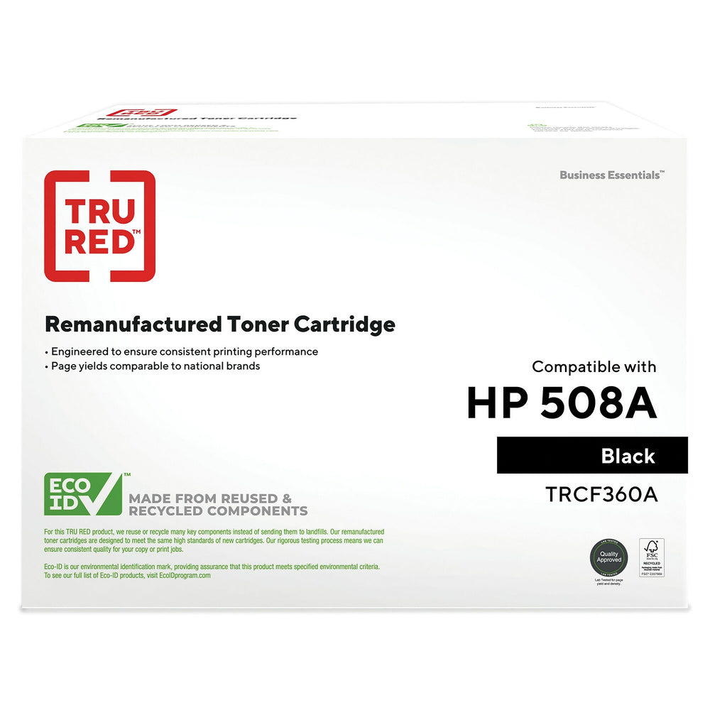 TRU RED CF360A HP 508A Remanufactured Toner Cartridge - Standard Yield - Black