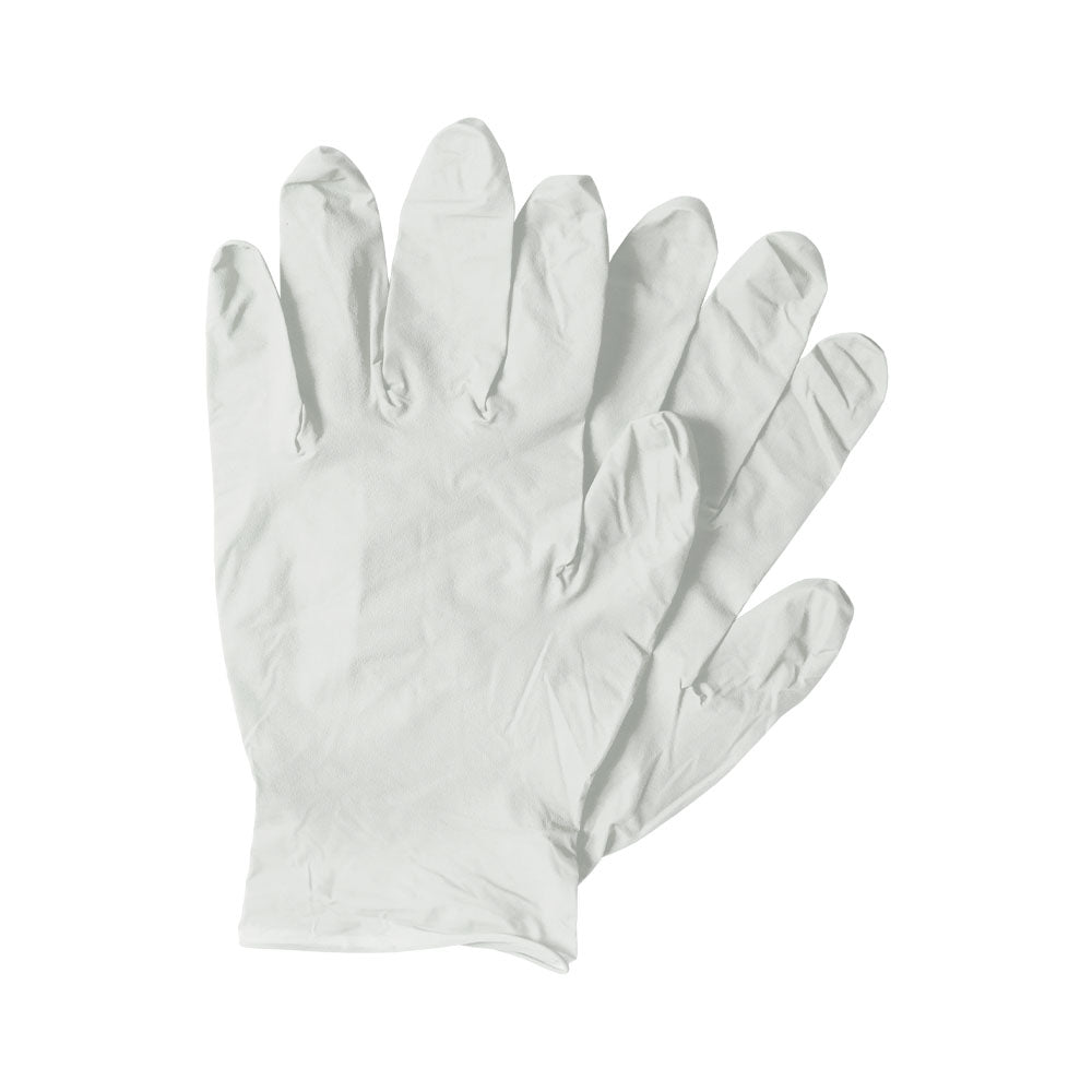 Wasip Latex Disposable Gloves - White - Large