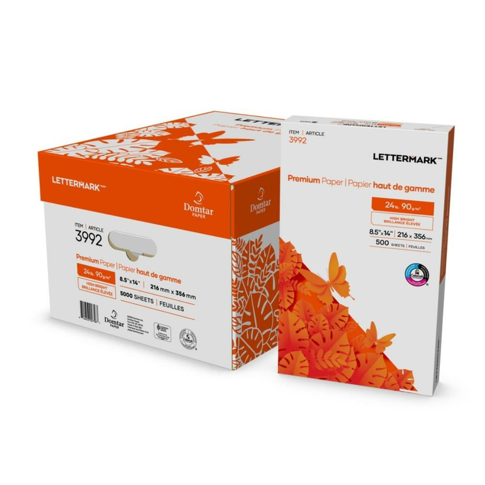 Lettermark Domtar Lettermark Multipurpose Paper - 24 lb - 8-1/2" x 14" - 500 Pack