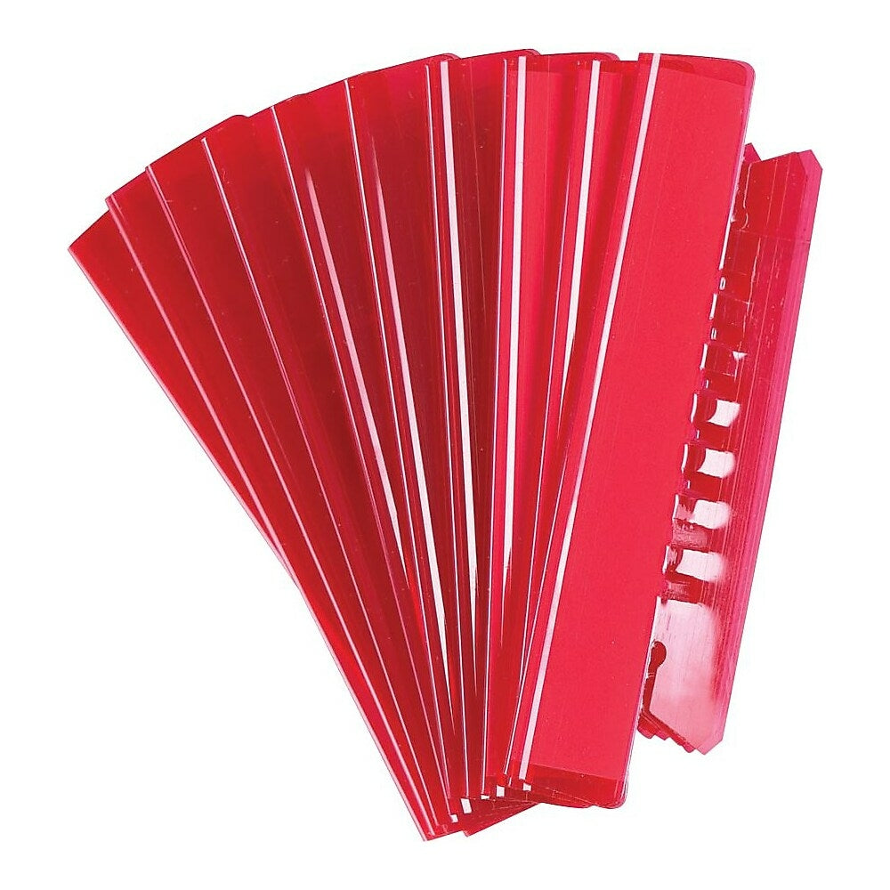 Pendaflex Red Flexible Tabs - 3-1/2" - 25 Pack