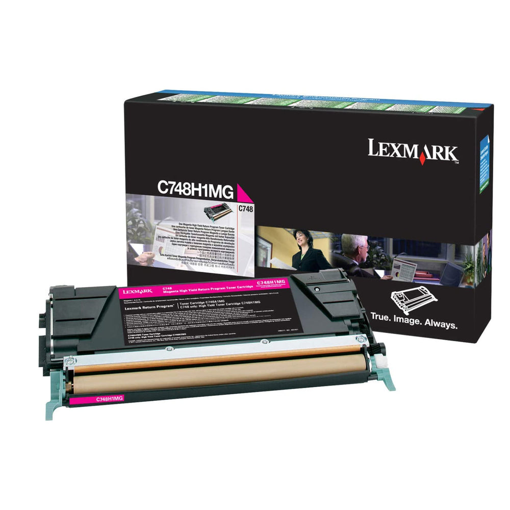 Cartouche de toner magenta Lexmark C748H1MG, programme de retour, rendement de 10 000 pages