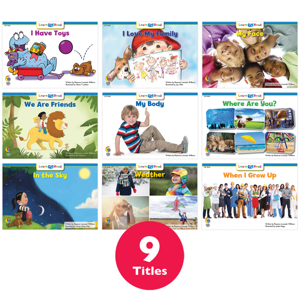 Creative Teaching Press Learn to Read Variety Pack 1, Level A–B