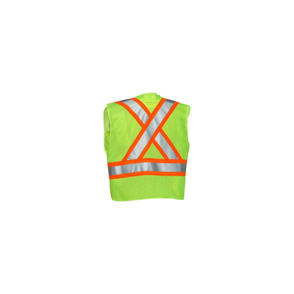 Gilet détachable à 5 points, vert citron/jaune, taille XL, Halifax Water