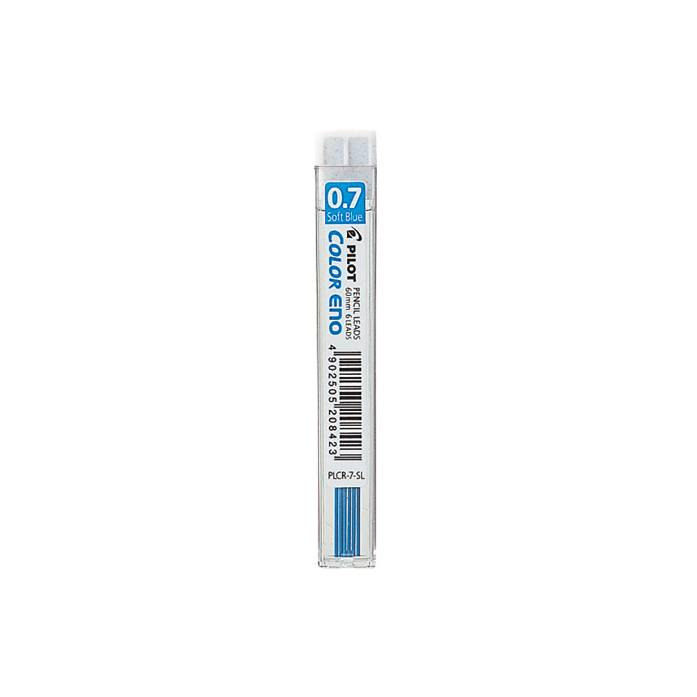 Pilot Colour Eno Mechanical Pencil Lead - Point Size: 0.7mm - Soft Blue - 6 Pack