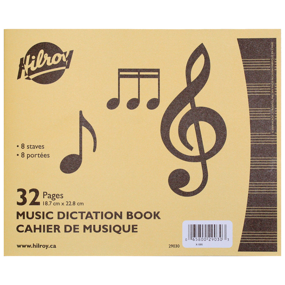 Livre de dictée musicale Hilroy, 32 pages