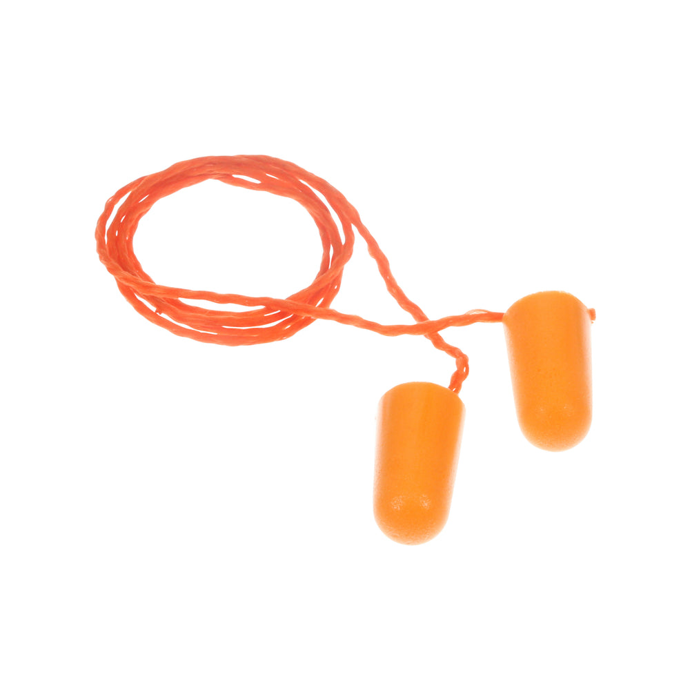 3M Corded Foam Earplugs - Orange - 100 Pack