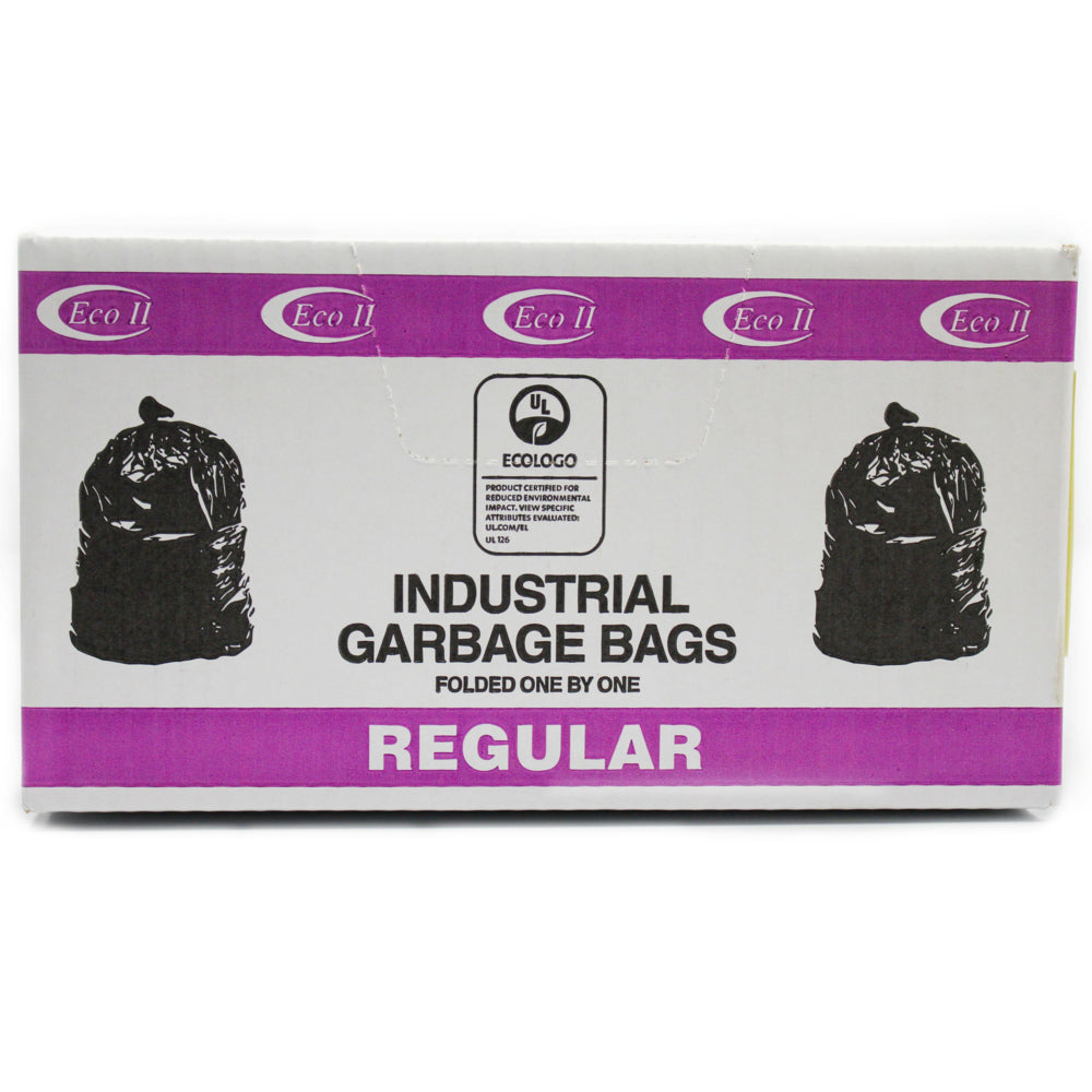 Sacs poubelles industriels ECO II standard - 96 cm (l) x 101 cm (h) - Noir - Paquet de 250