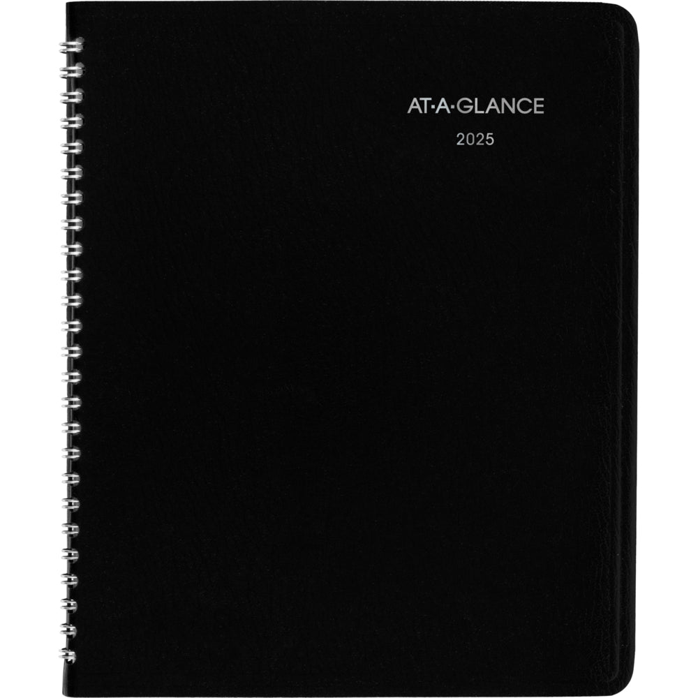 AT-A-GLANCE 2025 Weekly Planner - 8-3/4" H x 6-7/8" W - Black - English