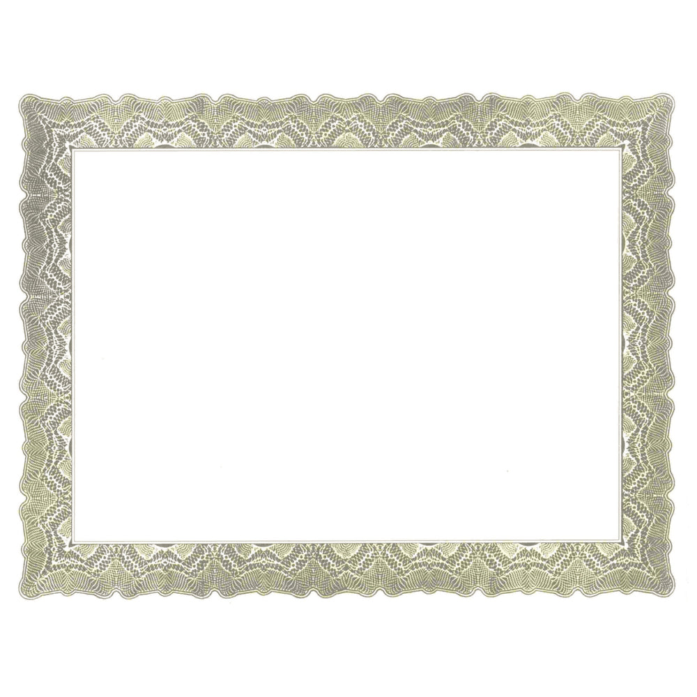 St. James Certificates Gioche Green, Bond Paper, Letter Size, 100 Pack