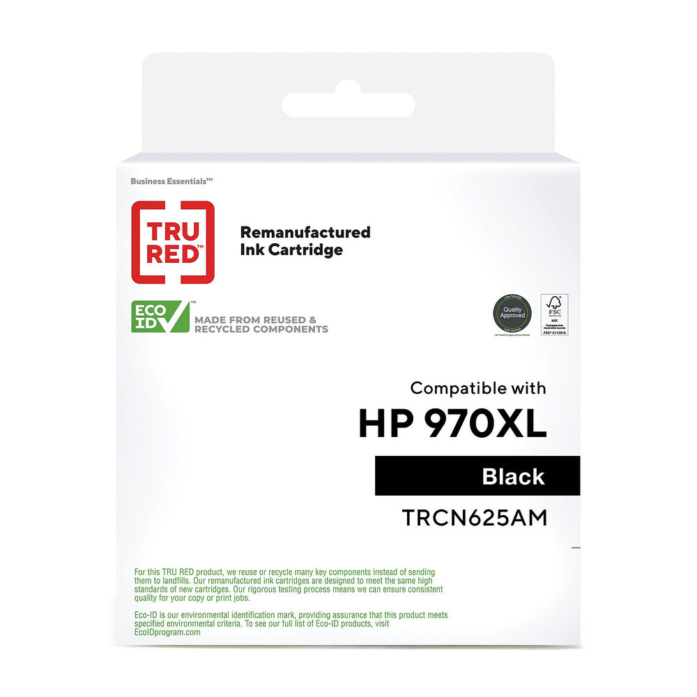 TRU RED CN625AM HP 970XL Remanufactured Ink Cartridge - High Yield - Black