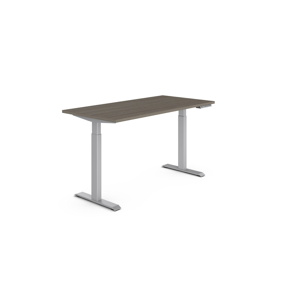 Offices to Go - Ionic Height Adjustable Desk - 60"W x 30"D - Grey