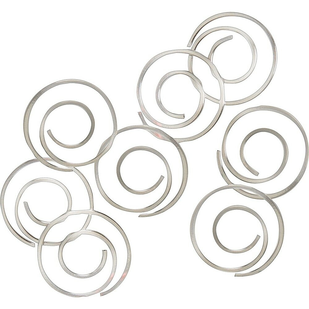Staples Spiral Paper Clips - Silver - 50 Pack