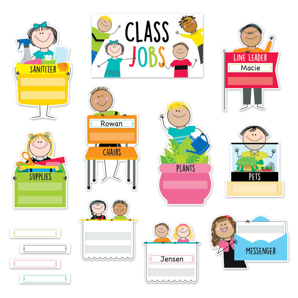 Creative Teaching Press Class Jobs Mini Bulletin Board Set - 50 Pieces