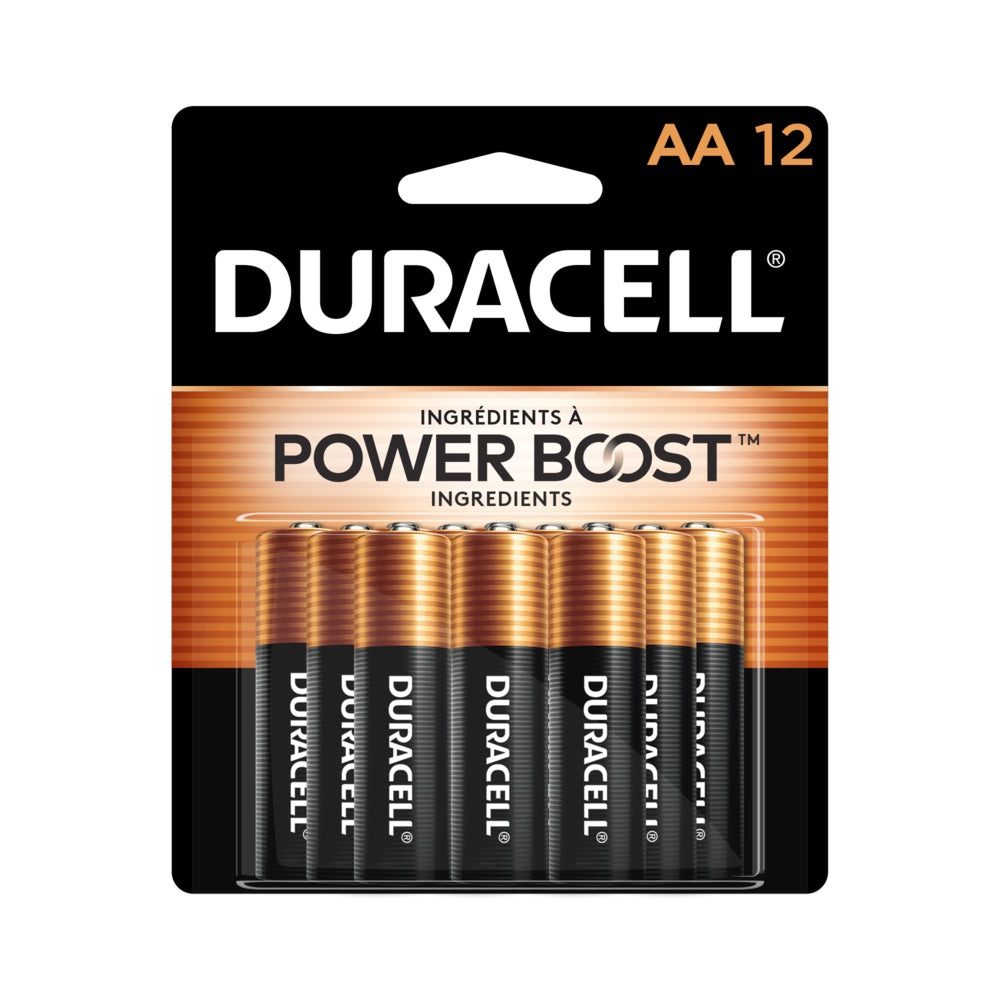 Piles alcalines AA Duracell Coppertop - Paquet de 12