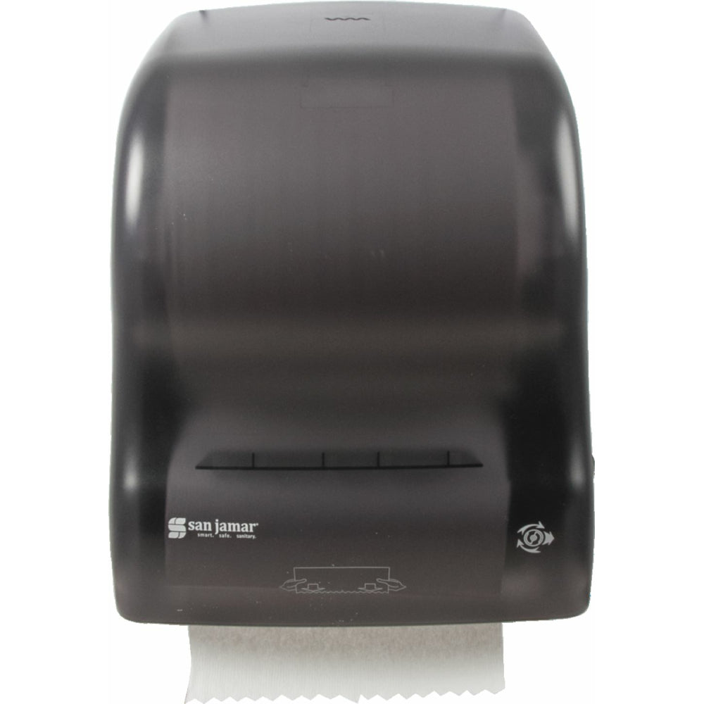 San Jamar Universal Mechanical No-Touch Roll Towel Dispenser - Black