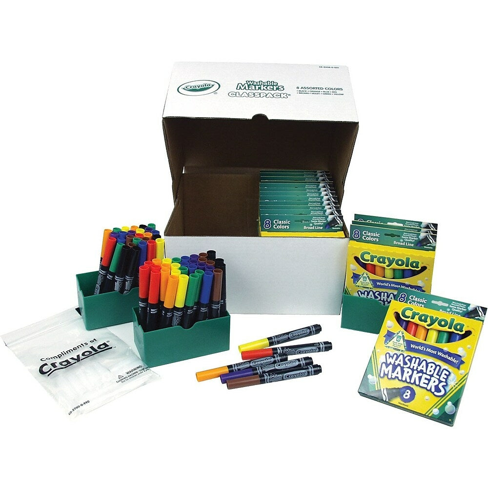 Crayola Washable Marker Classpack, 200 Pack