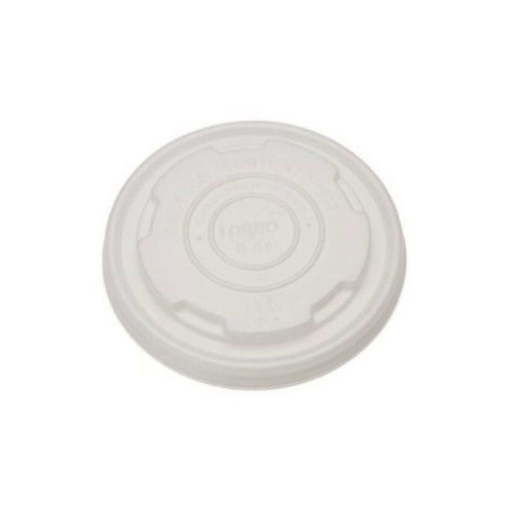 Couvercle compostable Eco-Packaging pour bols à soupe - 6/8/10 oz - Paquet de 1 000