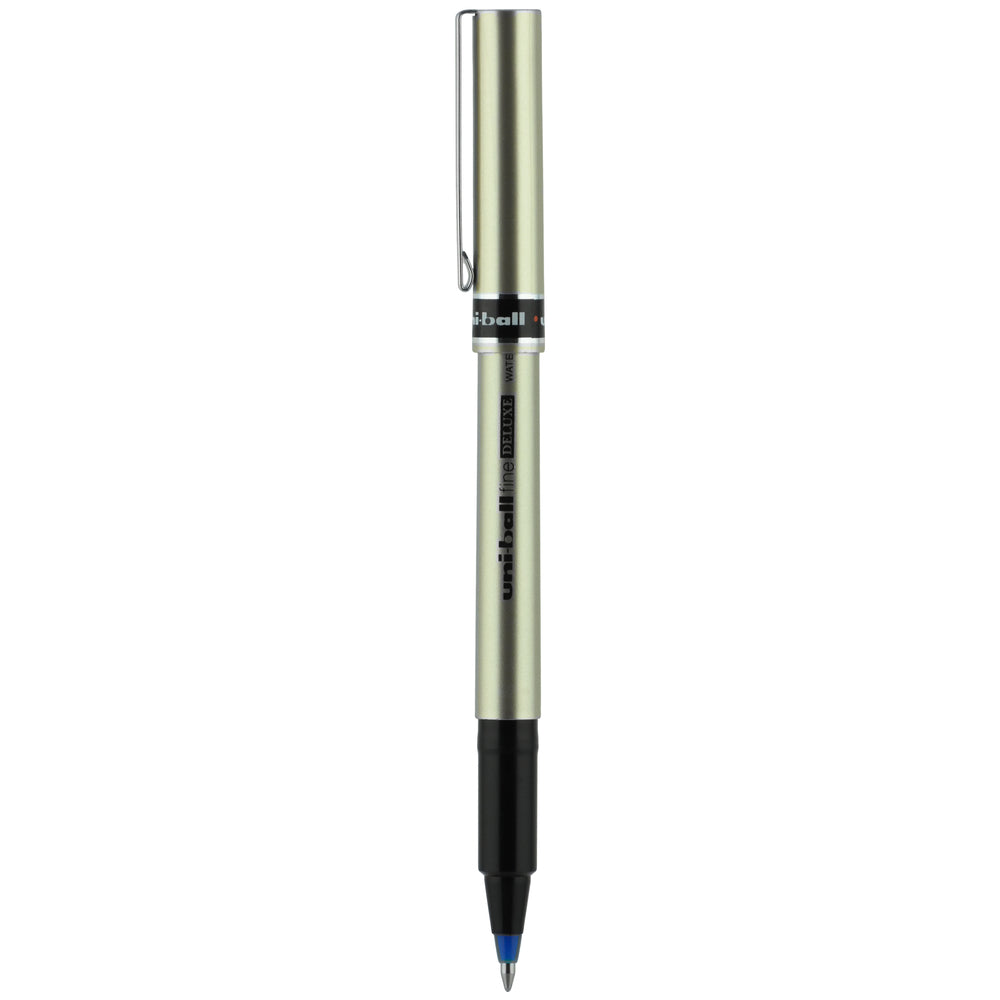 Stylo à bille uni-ball Deluxe à bille rotative - Pointe fine - 0,7 mm - Encre bleue