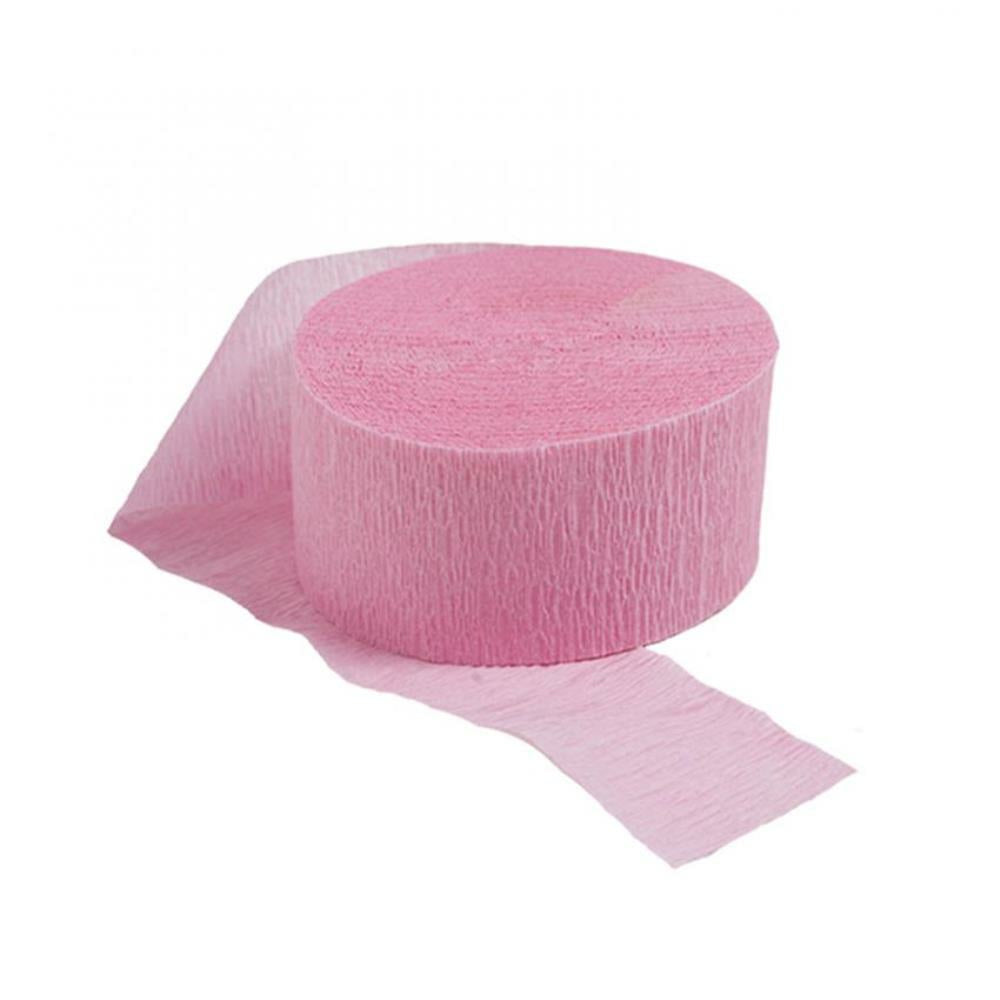 Rouleau de papier Streamer 81' rose, paquet de 6