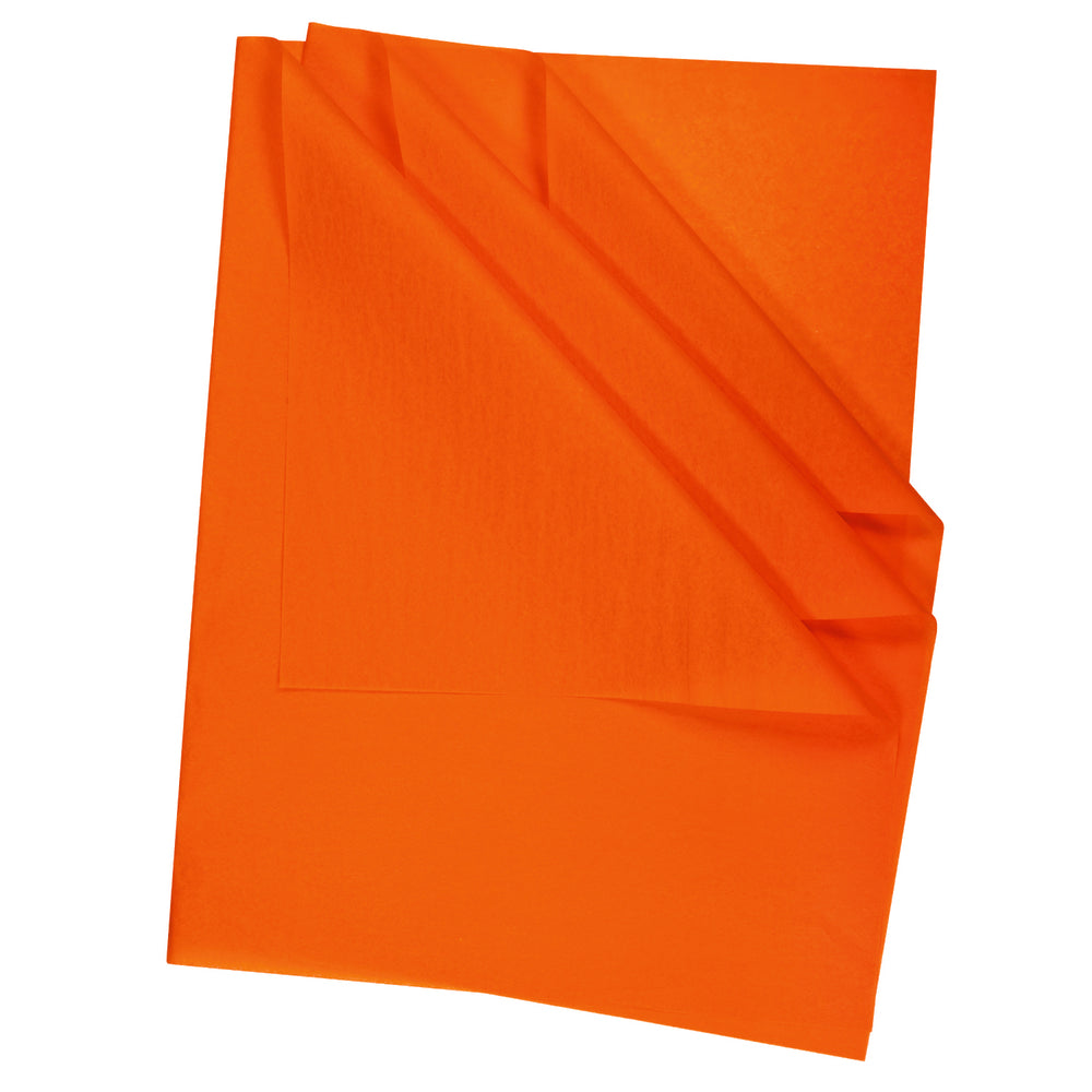 Papier de soie North American Paper Inc. – 20" x 30" – Orange – 24 feuilles