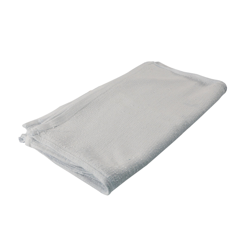 White Terry Towel/Bar Wipe, 16" x 19", 10lb Box